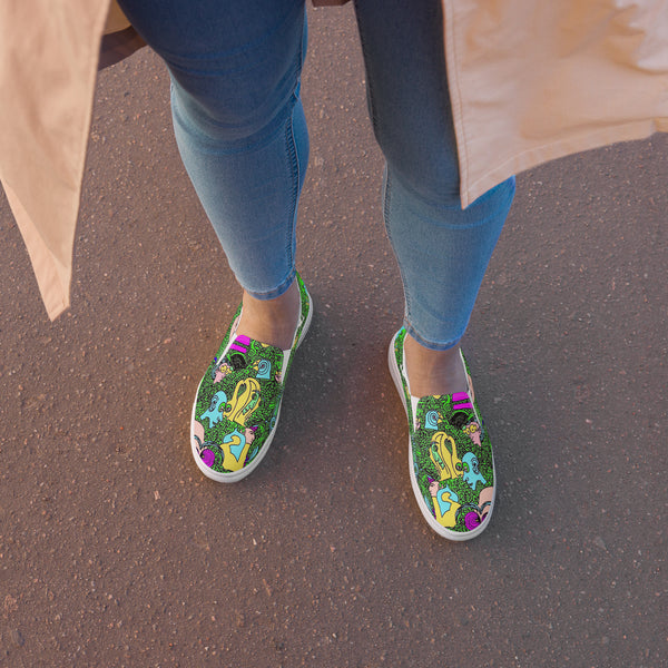 Ladies' slip-on canvas shoes Greenies