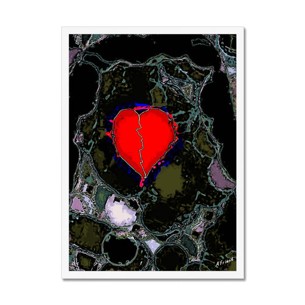 Broken heart Framed Print