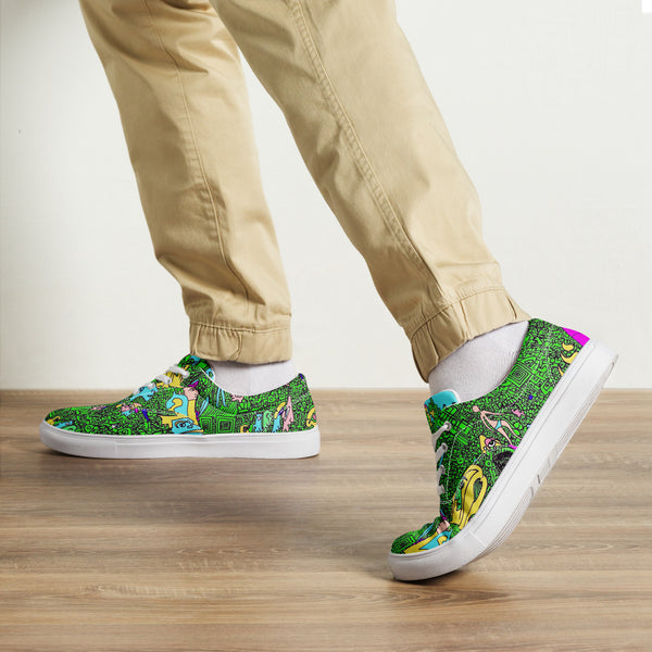 Men’s lace-up canvas shoes Greenies