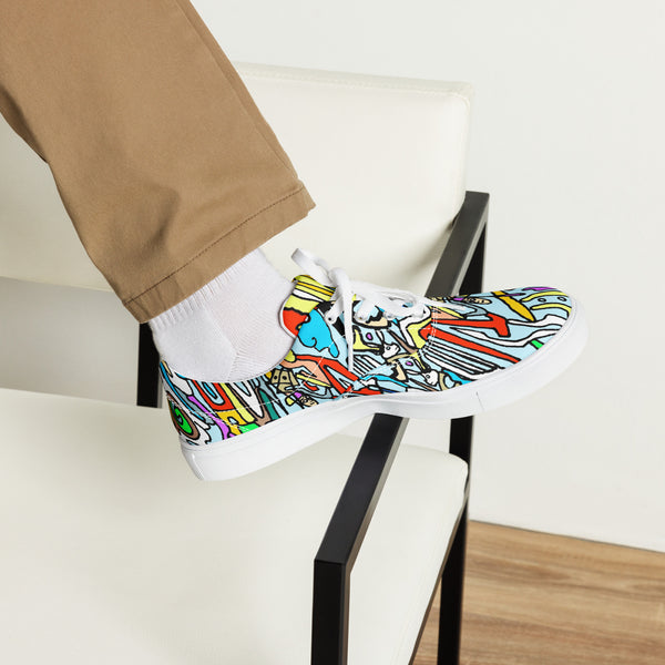 Men’s lace-up canvas shoes Shark