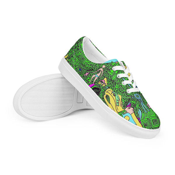 Men’s lace-up canvas shoes Greenies
