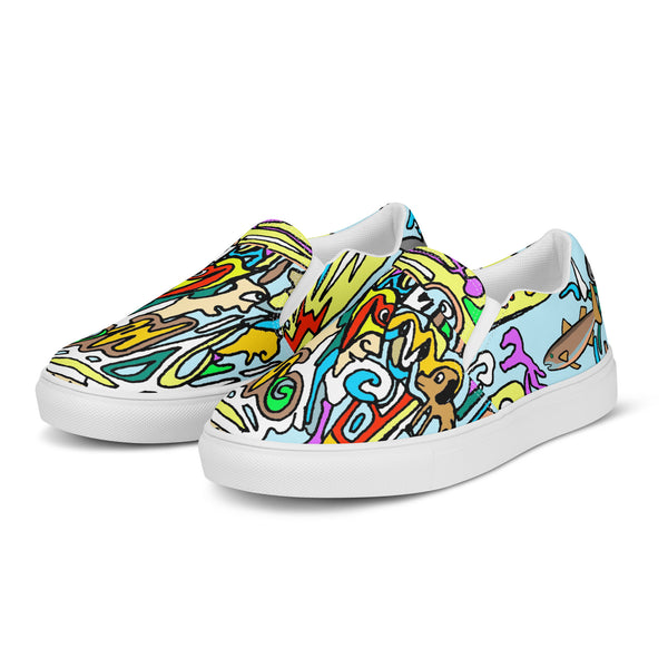 Men’s slip-on canvas shoes Shark