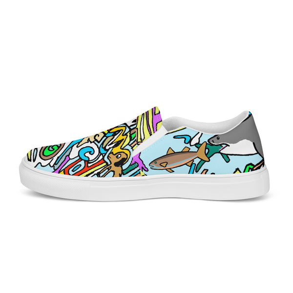 Men’s slip-on canvas shoes Shark