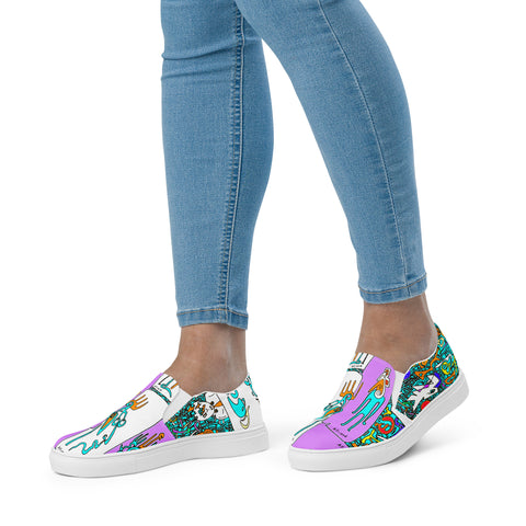 Ladies' slip-on canvas shoes Art