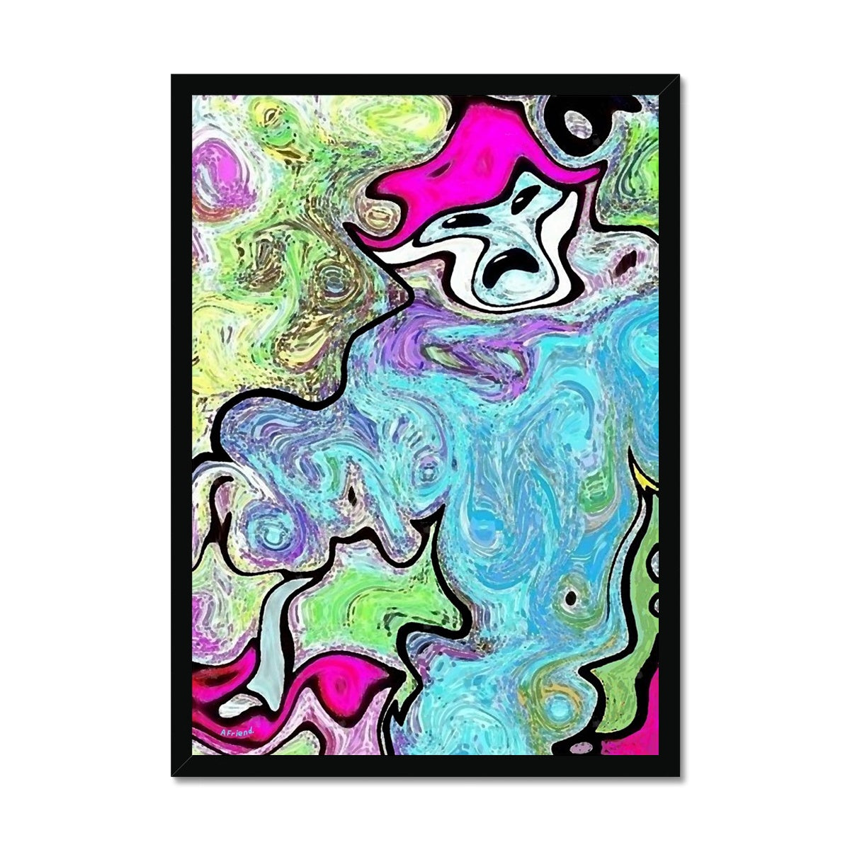 Angry ghost Framed Print