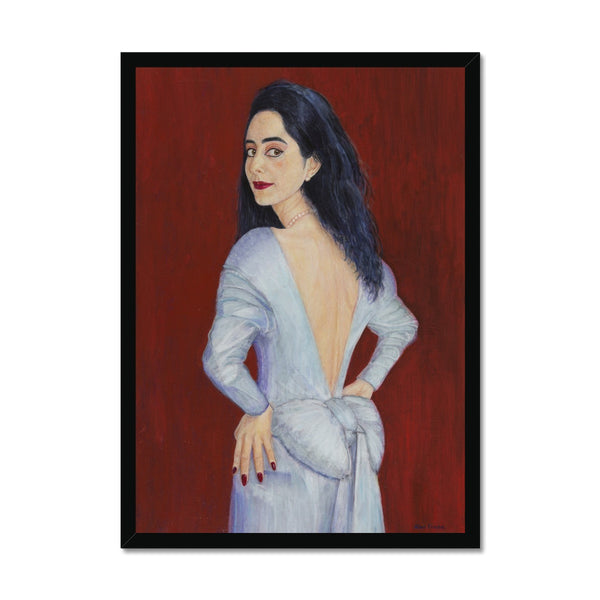 A portrait of a lady Framed Print