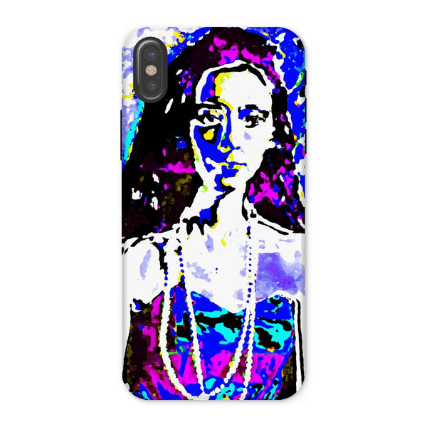 Girl with a pearl necklace Tough Phone Case