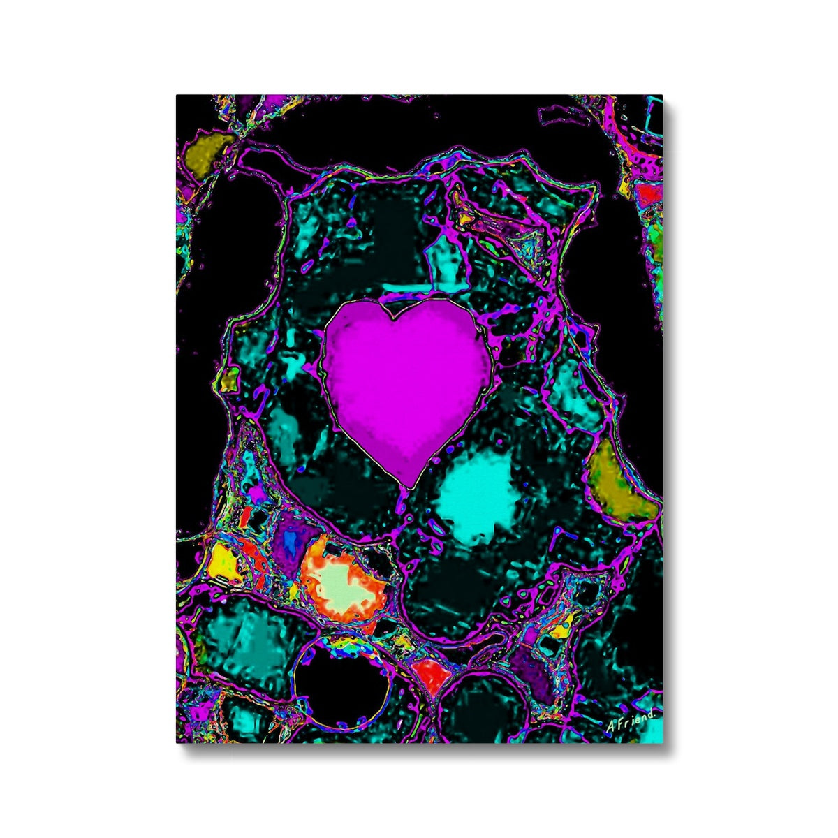 Purple heart Canvas