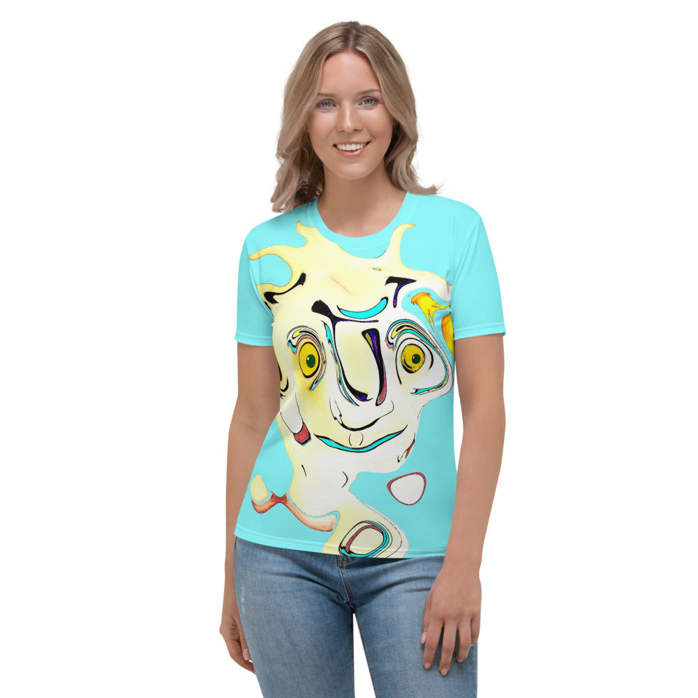 Ladies' T-shirt The snowman